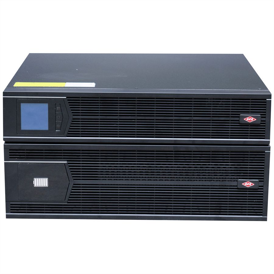 AEC IST3J 10kVA Online Rack USV - 3x 16x 9Ah externe Batterien - 12 Min. Autonomie bei 100% Last