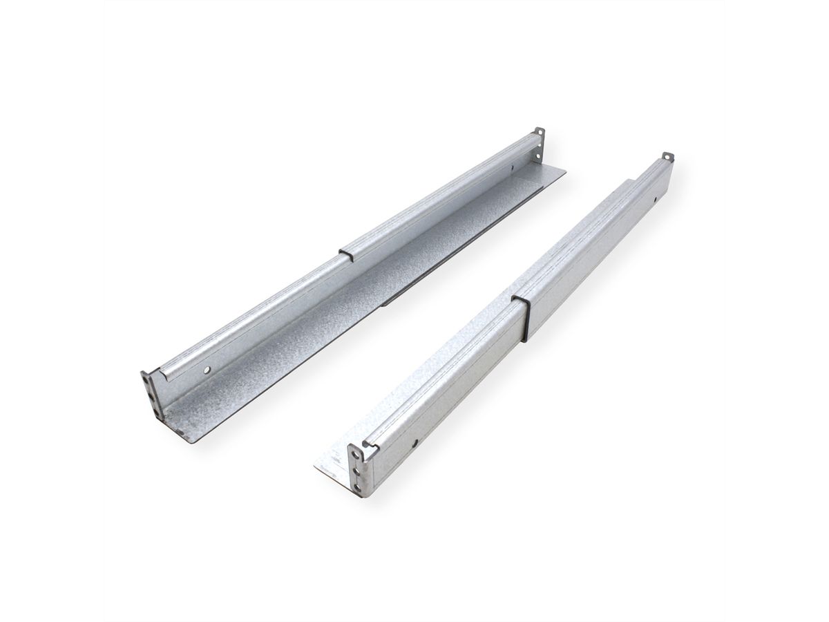 ROLINE Gleitschienen Set tiefenvariabel, 500 bis 750mm inkl Befestigungsmaterial