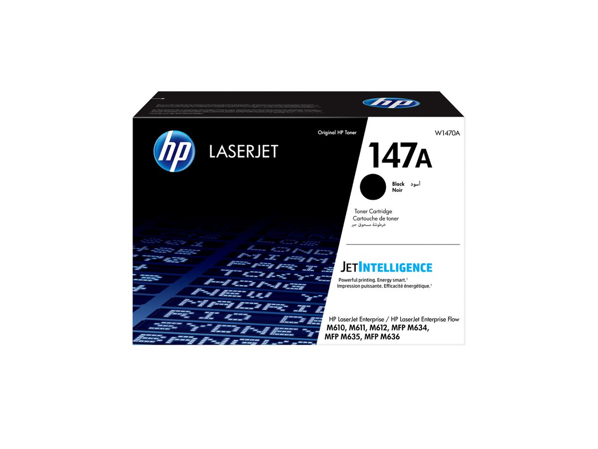 HP LaserJet Cartouche de toner noir 147A authentique