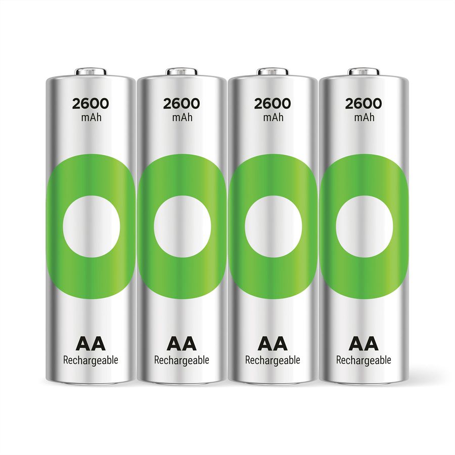 GP Batteries Recyko+, Akku 4xAA, 2600 mAh, 1,2 V