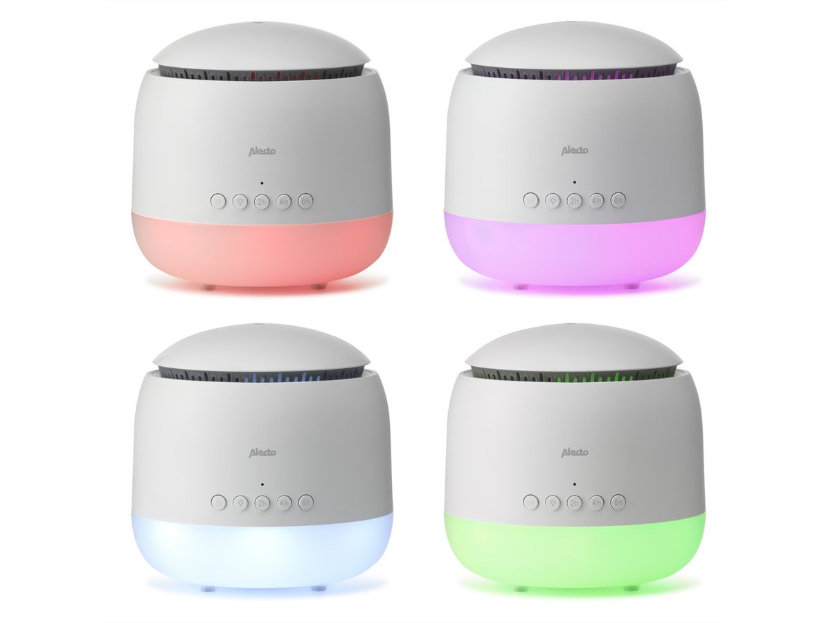 Humidificateur pour bébé Alecto BC-23, 25 mètres carrés, réservoir de 300 ml, éclairage nocturne