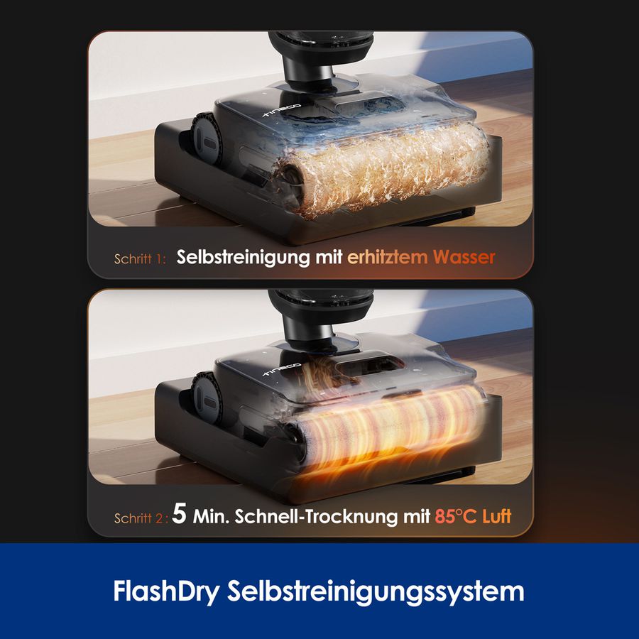 Tineco FLOOR ONE S7 Stretch Steam Plus , Nass-Trockensauger