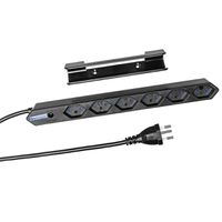 Steffen Steckdosenleiste IQ 6fach,  6xT13, 1.5m, schwarz