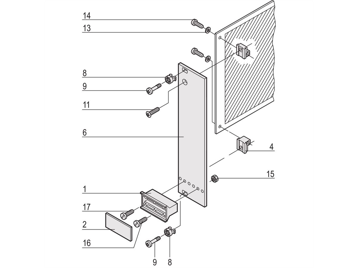 SCHROFF Steckbaugruppe mit starrem Griff in Trapezform - STECKBAUGRUPPE 3HE 10TE EL/C