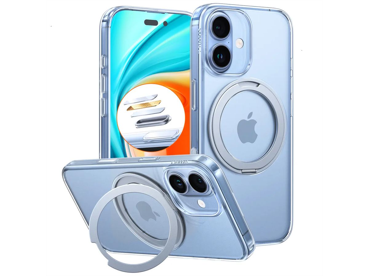 Torras Upro Ostand Case, iPhone 17, MagSafe, transparent