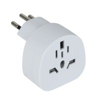 Adaptateur de voyage, blanc, IT,BRA,UK,USA/Japan Typ A/B,AUS/China