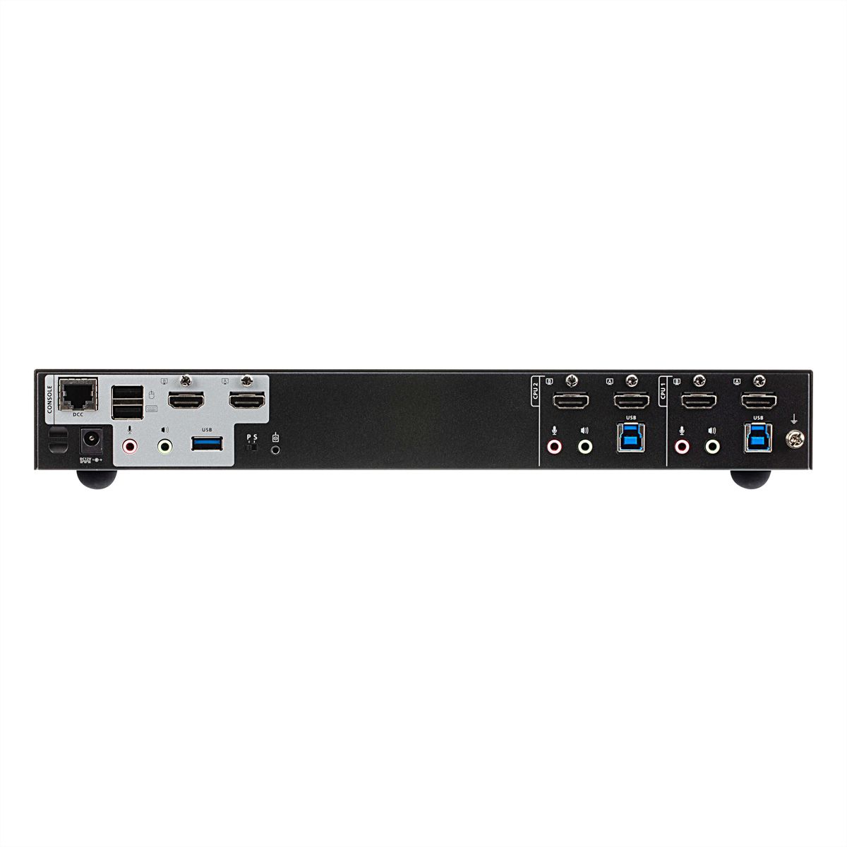 ATEN CS1842 2-Port True 4K HDMI Dual-View KVM Switch mit Audio & USB 3.0Hub
