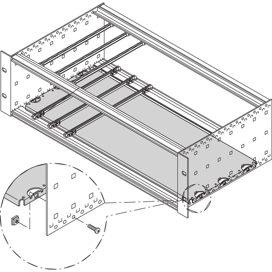 SCHROFF Montageplatte Standard - MONTAGEPLATTE 160T 84TE