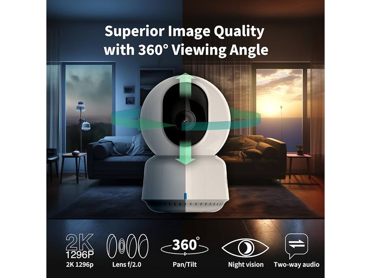 Aqara E1 PT-Kamera 2 MP, 101°, IR-LED 10m, WiFi