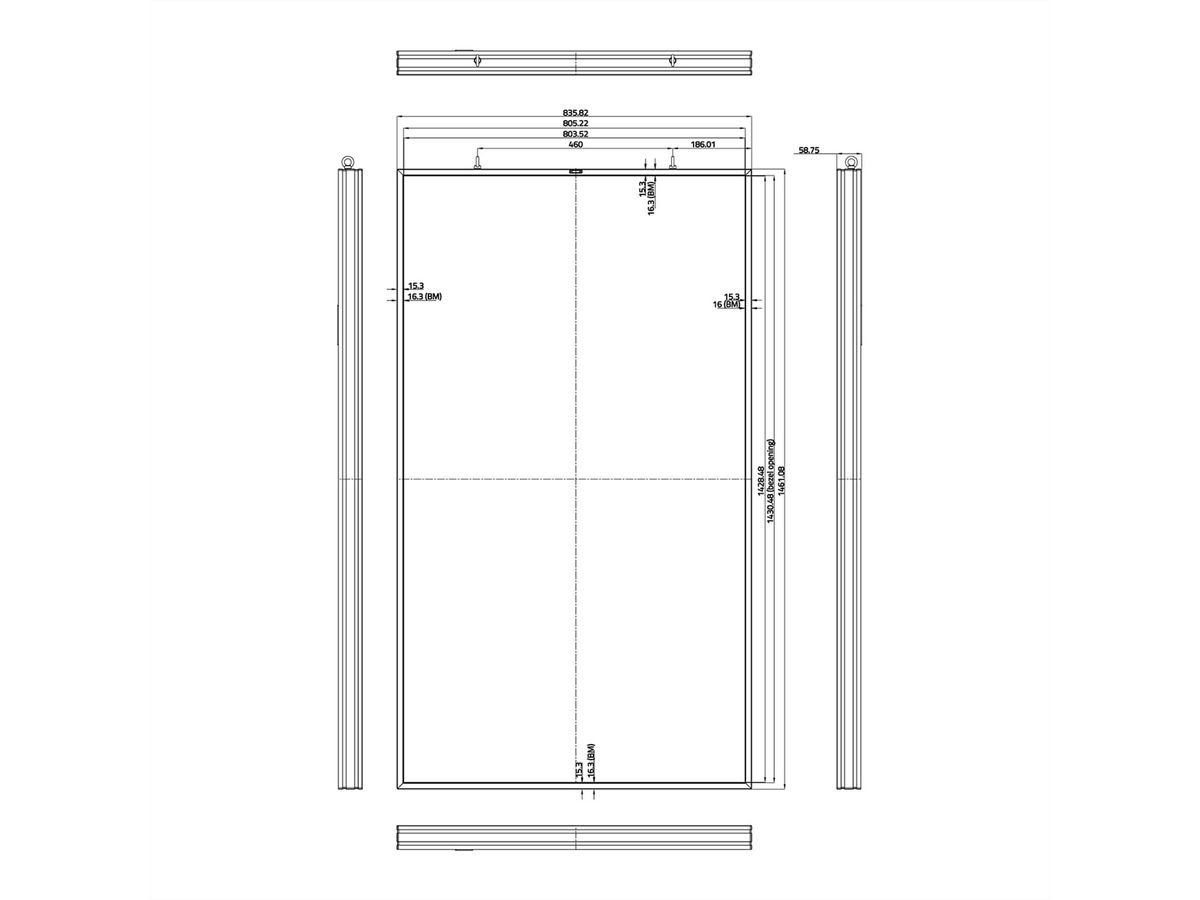 Hisense Écran semi-extérieur 65WF45H, 65", 24/7, FHD, 4500cd/m²