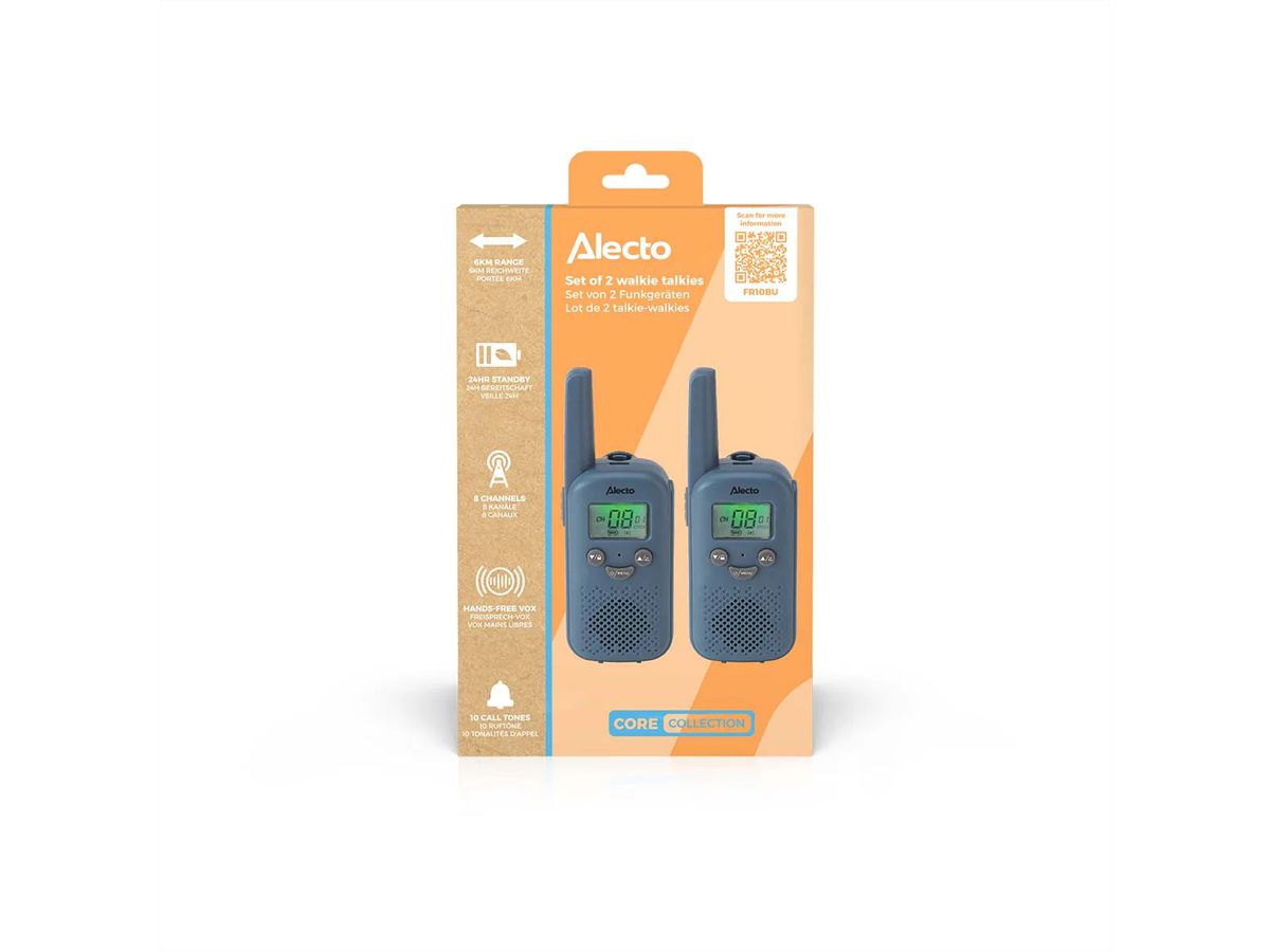 Alecto Walkie Talkie FR10BU, Denimblau