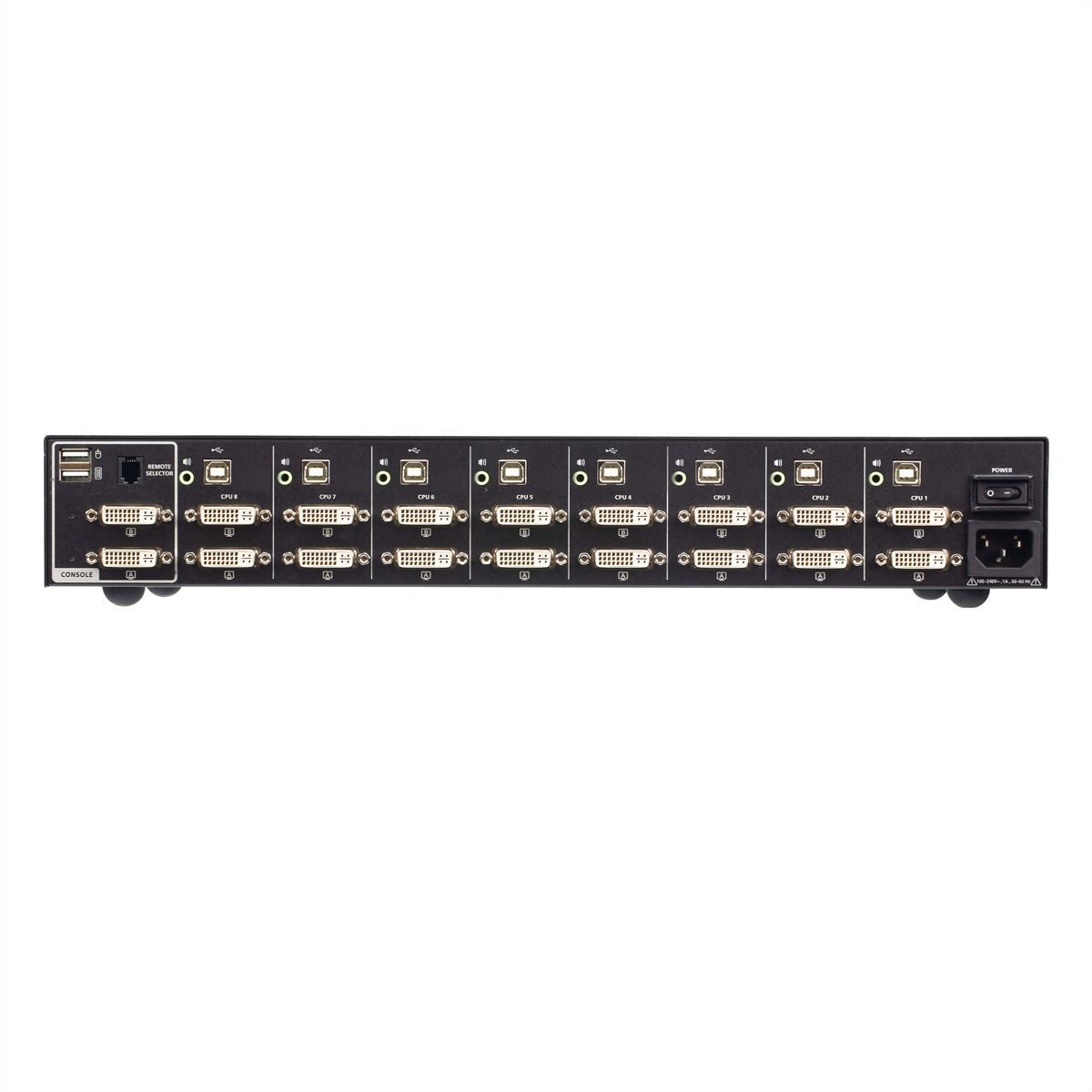 ATEN CS1148D4 Commutateur KVM sécurisé à double écran DVI 8 ports USB