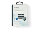 Adaptateur Toslink Nedis, adaptateur de connexion, BU/BU, gris