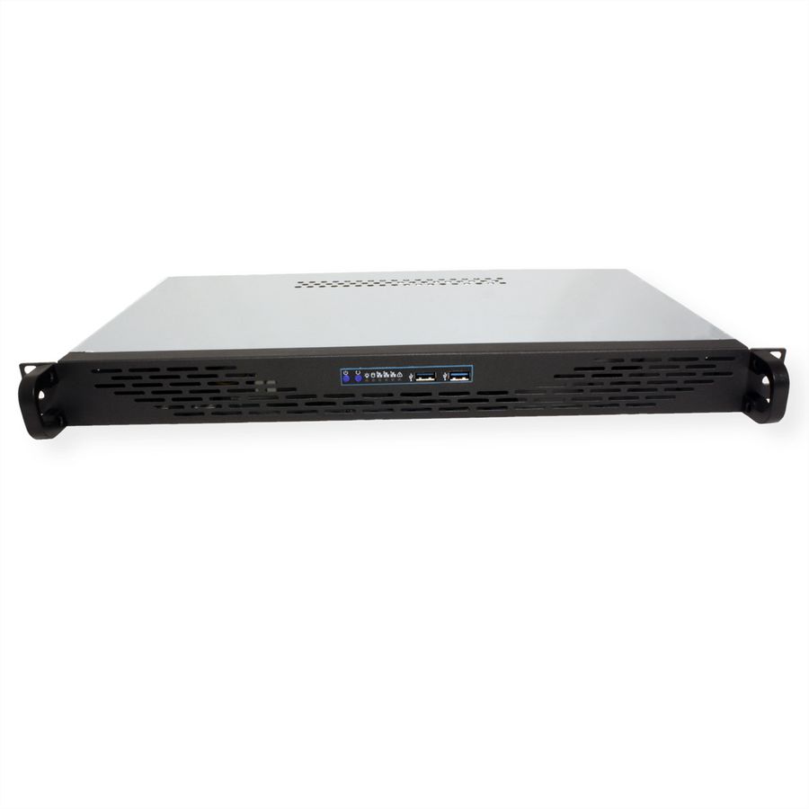 19" Servergehäuse 1U-K-125L, 1HE, schwarz