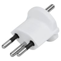 Fix -Adapter D Schutzkontakt / CH 3-polig (T12), Bulk Verpackung, VPE 100 Stück