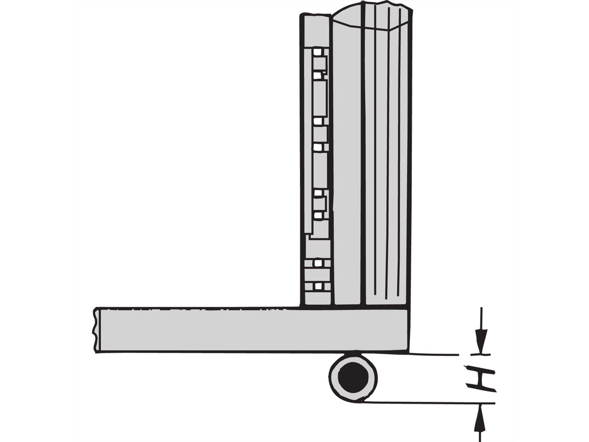 Roulette Eurorack SCHROFF, 240 kg, 110 mm de hauteur