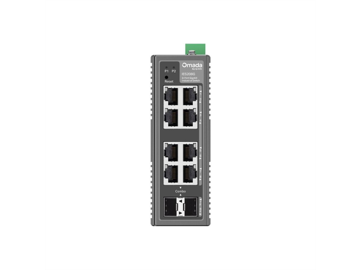 TP-Link Industrial Switch IES208G, 6x RJ45, 2x Combo RJ45/SFP