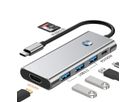 VALUE Station d'accueil USB type C, HDMI 4K60, 3x USB A + type C PD, 1x SD/MicroSD (TF)