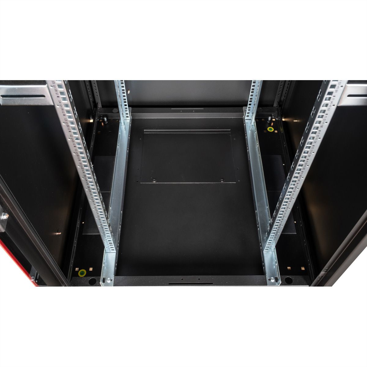 ROLINE 19-Zoll Netzwerkschrank Basic 32 HE, 600x600 BxT Glastür schwarz