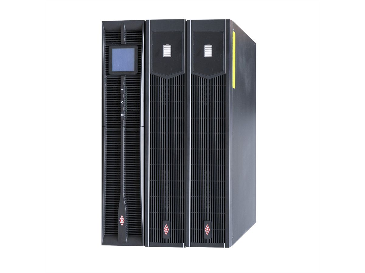 AEC IST3J 1kVA - Online Rack USV – 3x 9Ah interne, 2x 6x 9Ah externe Batterien - 57 Min. Autonomie bei 100% Last