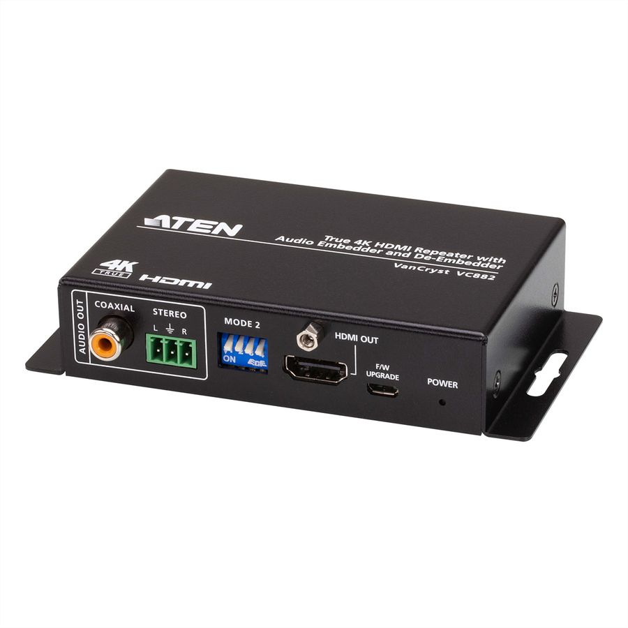 ATEN VC882 Répéteur HDMI True 4K avec intégration et extraction audio