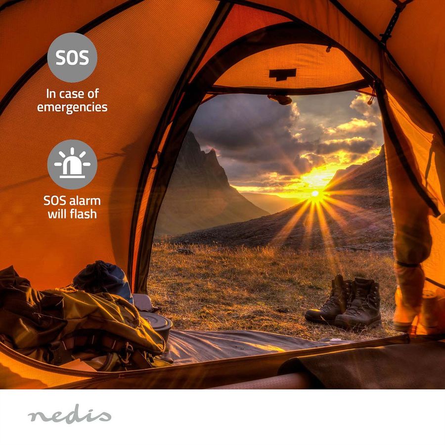 Nedis radio d'urgence DAB+/FM vert/noir, Alimentation solaire