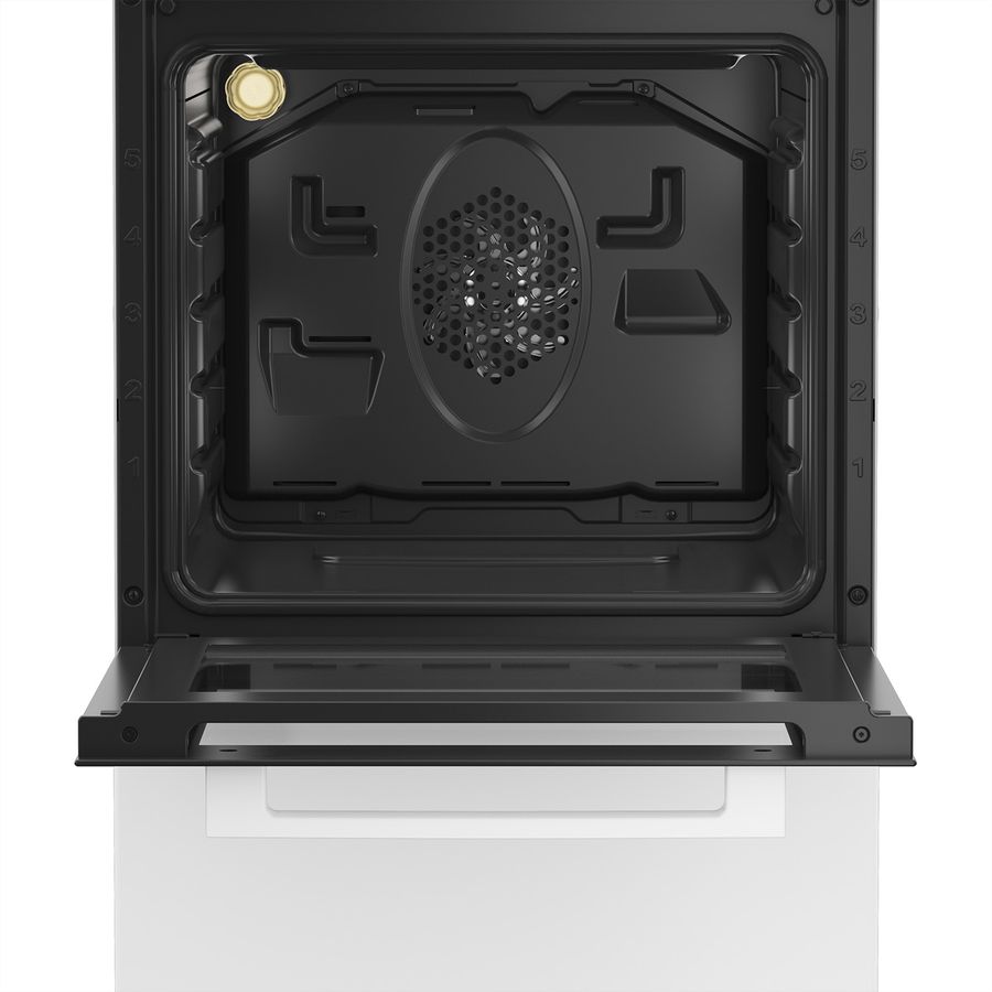 Beko Elektroherd FSM57100GW Elektroherd mit Glaskeramik-Kochfeld
