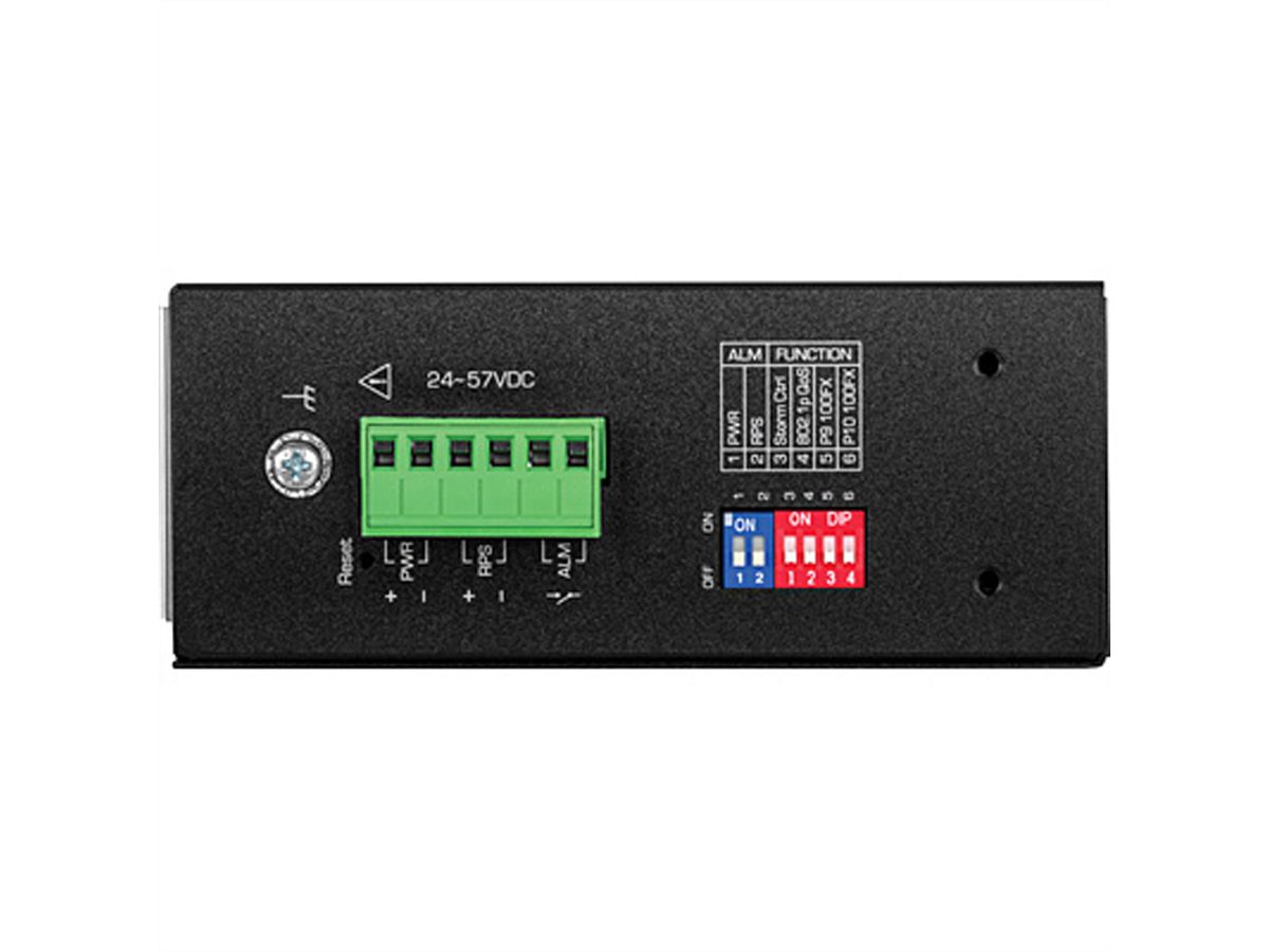 TRENDnet TI-PG102i Switch industriel Rail DIN Gigabit PoE+ L2 à 10 ports