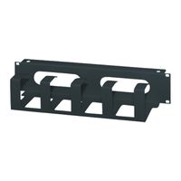 SCHROFF 19"-Frontplatte mit Kabelführung und Kabeldurchführung - KABELFUEHRG.2HE 19"R7021 2ST