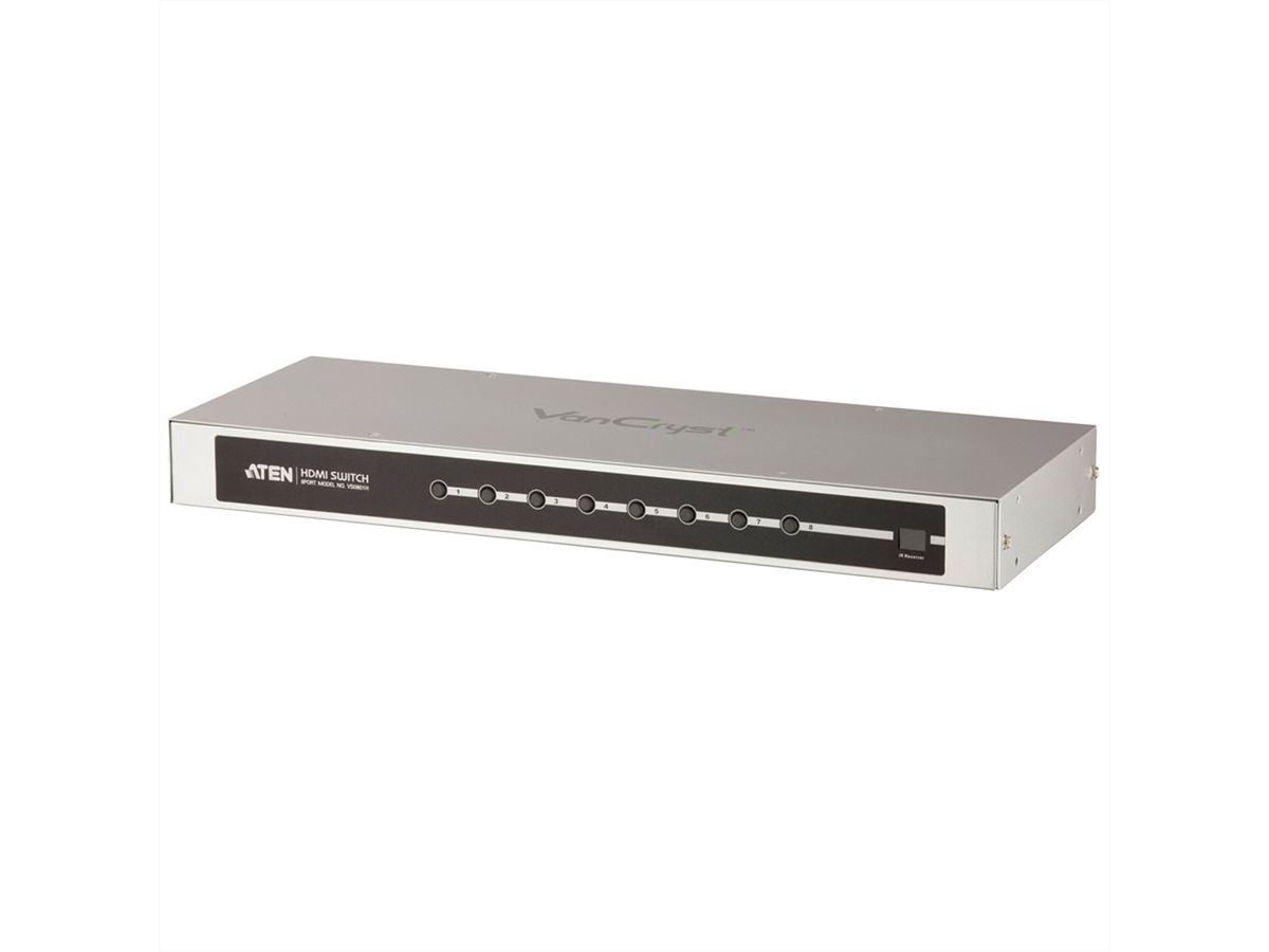 ATEN VS0801H Switch HDMI-A/V 8 ports et télécommande infrarouge