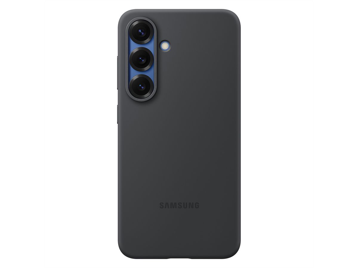Samsung Cover Galaxy S25, Silicone Case, noir, noir