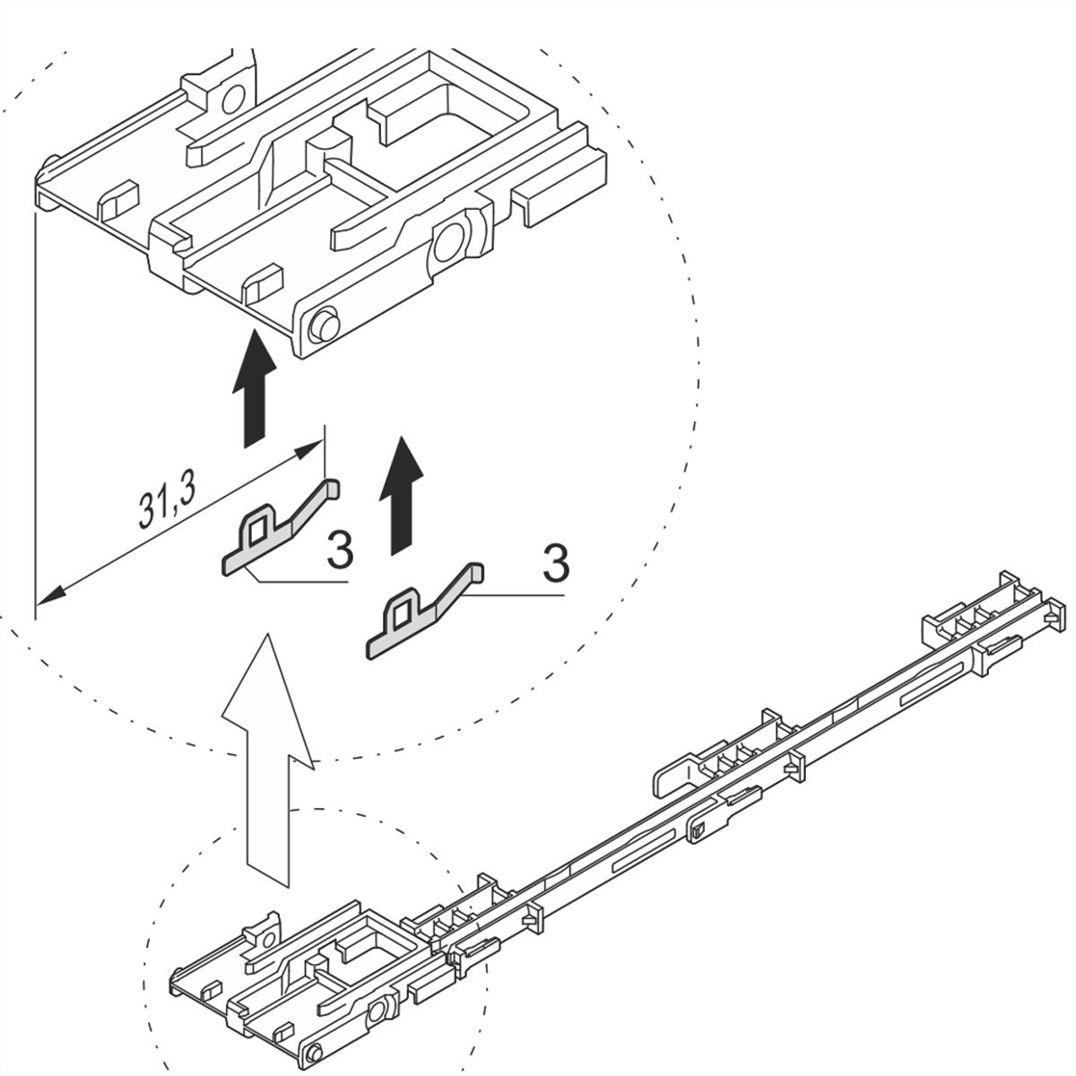 SCHROFF ESD Clip für AdvancedMC Module - ESD CLIP EDELST. 50STK