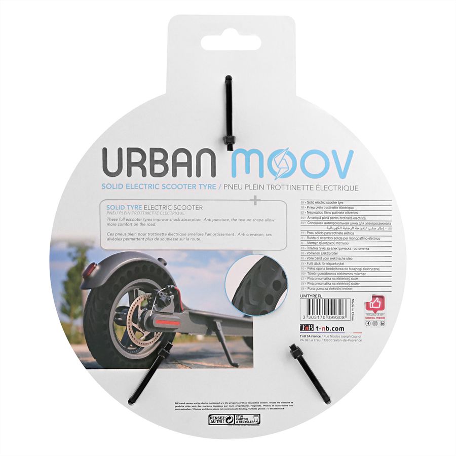 T'nB Urban Moov Ersatzreifen 8,5", kompatibel mit allen 8,5" E-Scooters