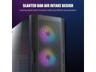 ANTEC AX20 PC Gehäuse Midi Tower Gaming Black ATX, schwarz