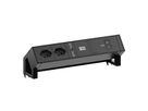 BACHMANN DESK2 2xCH 90° 1xUSB C/C 100W, L=0,2m RAL9005
