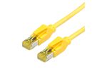 Cordon DRAKA Cat.6A (Classe EA) UC900 / HIROSE TM31, jaune, 0,5 m