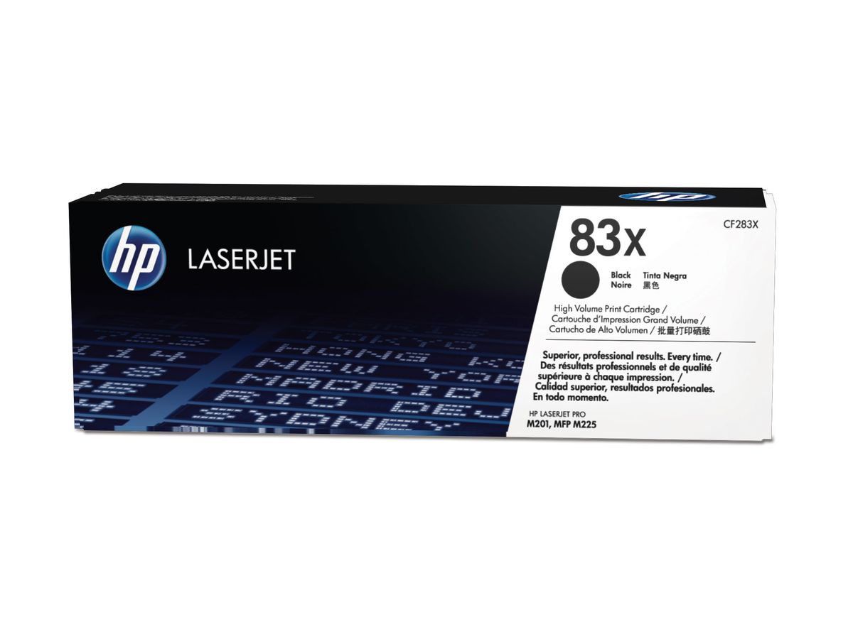 HP 83X toner LaserJet noir authentique grande capacité