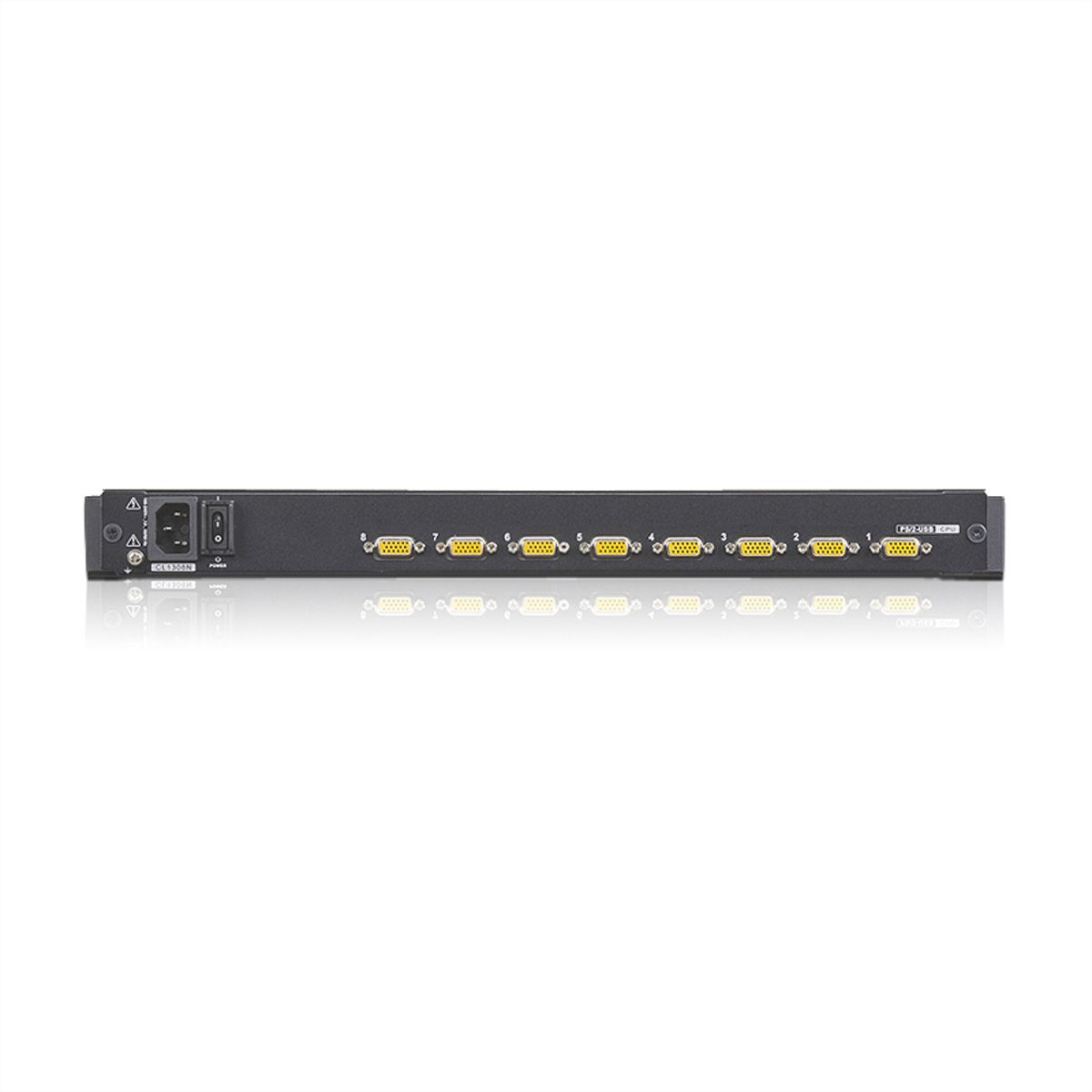ATEN CL1308N KVM-Switch, 48cm TFT, VGA, PS/2-USB, 8 Port, FR-Layout