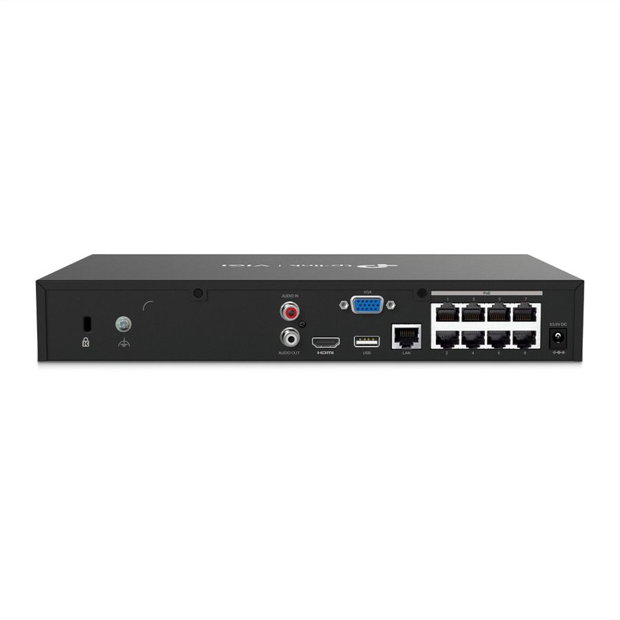 TP-Link NVR1008H-8MP NVR Enregistreur vidéo en réseau 8-CH, 8x PoE