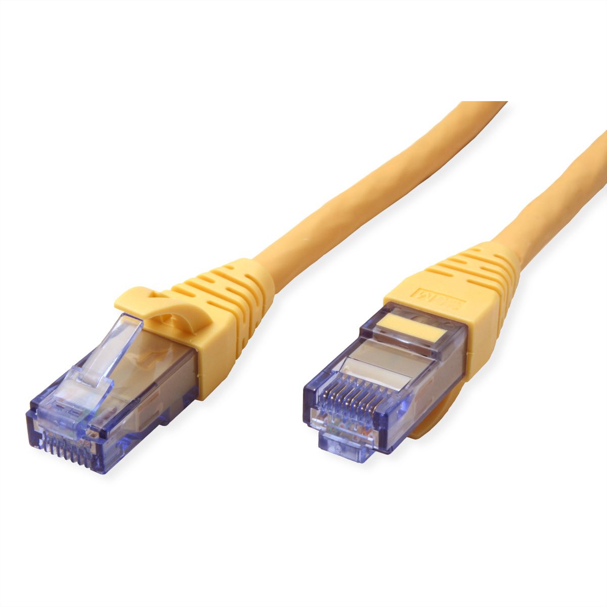 Cordon ROLINE UTP Cat.6A / 10 Gigabit, Component Level, LSOH, jaune, 10 m