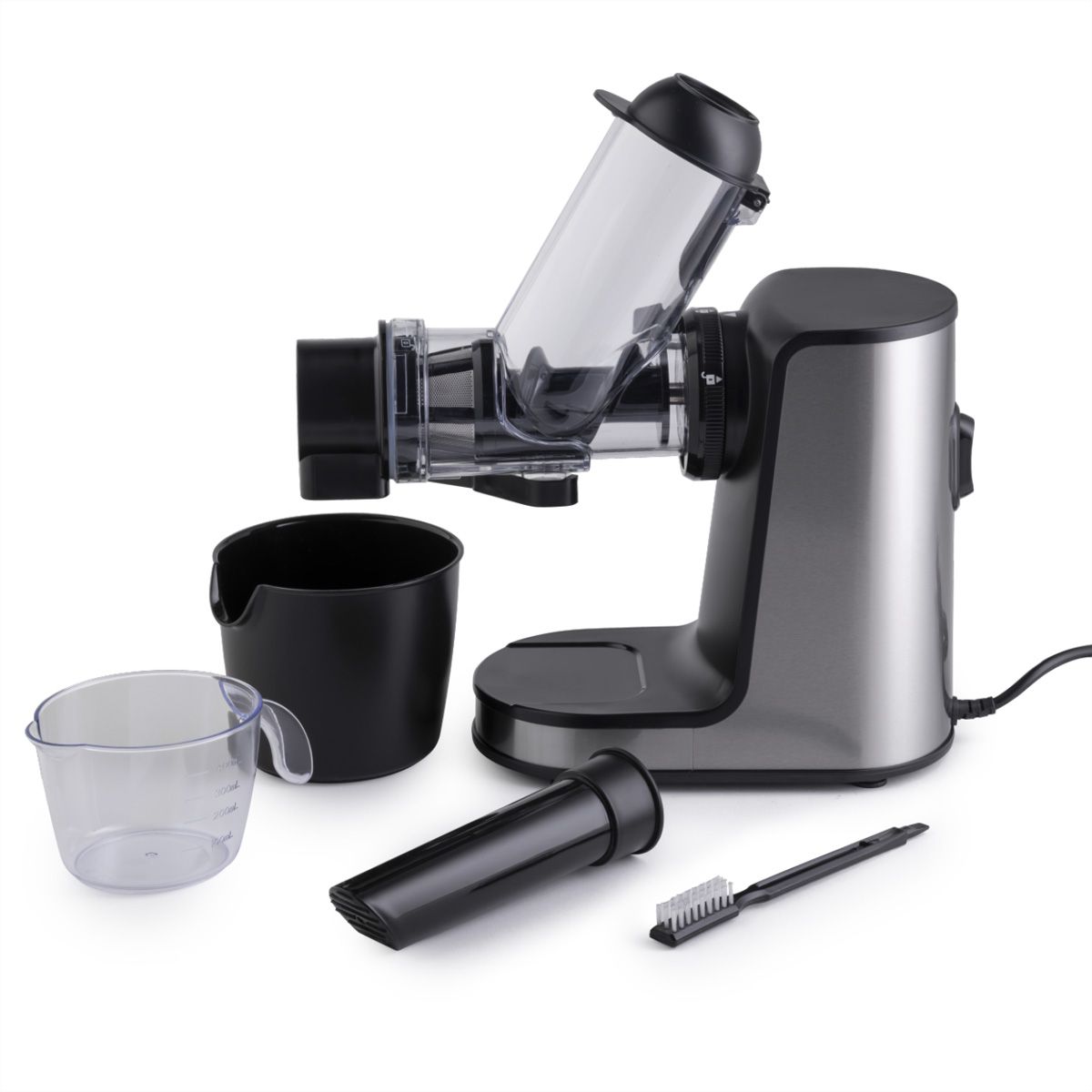 Gorenje Slow Juicer JC200BE, 200 W, noir/argent