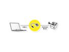 ROLINE Kabeladapter USB-C Stecker zu 5-Pin-Klemmleiste, (Drucktasten), 15 cm