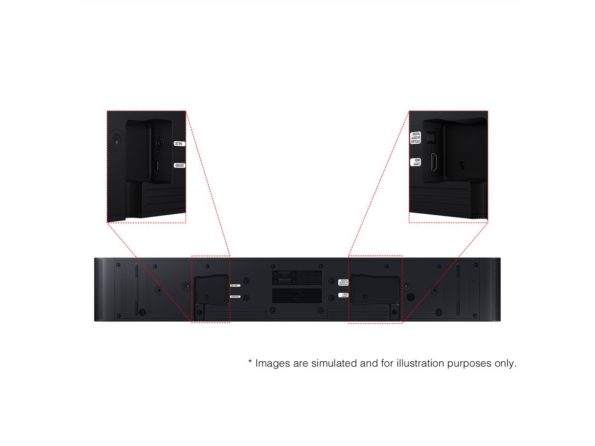 Samsung Soundbar HW-S60D, noir