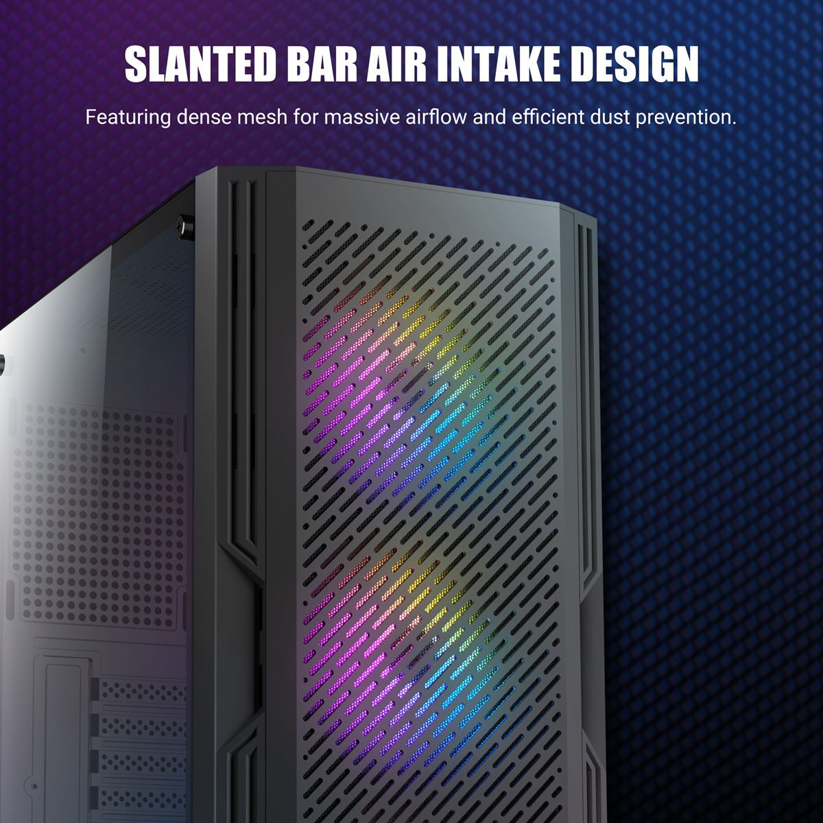 ANTEC AX20 PC Gehäuse Midi Tower Gaming Black ATX, schwarz