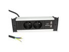 BACHMANN KAPSA S 2xUTE 1xUSB Charger Strom 2,0m CEE7/7