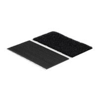 VELCRO® Bandes 50x100mm x 2 noires, crochets&velours autocollants extra fort