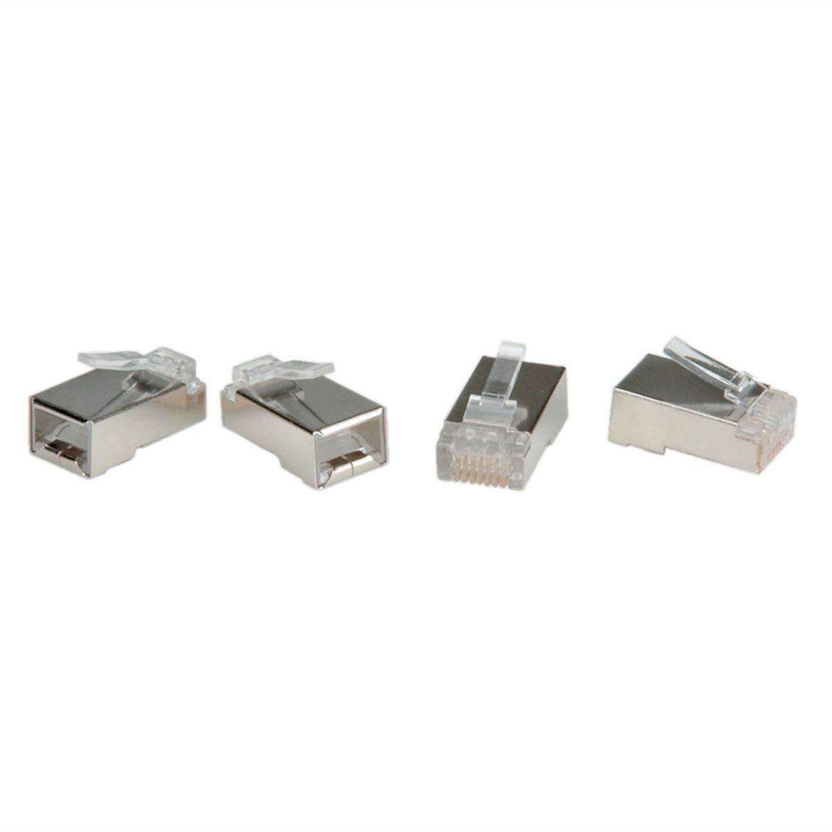 ROLINE Connecteur modulaire blindé RJ-45, Cat.6 (Classe E), 10 unités