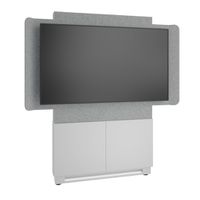 Middle Atlantic Products FM-DS-4875FW-BD8W TV-Halterung 165,1 cm (65") Grau, Silber, Weiß