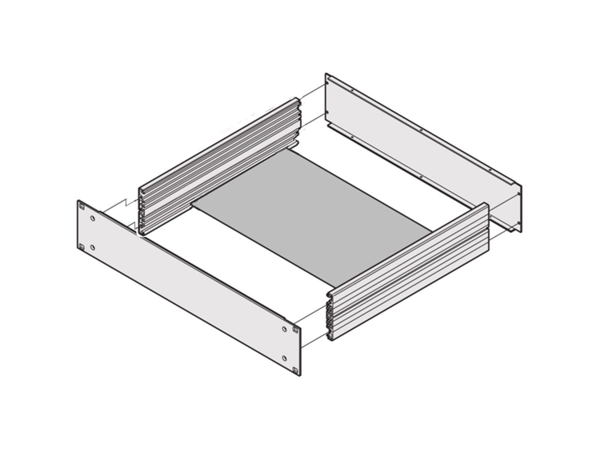 SCHROFF Montageplatte - CHASSISPLATTE 150T