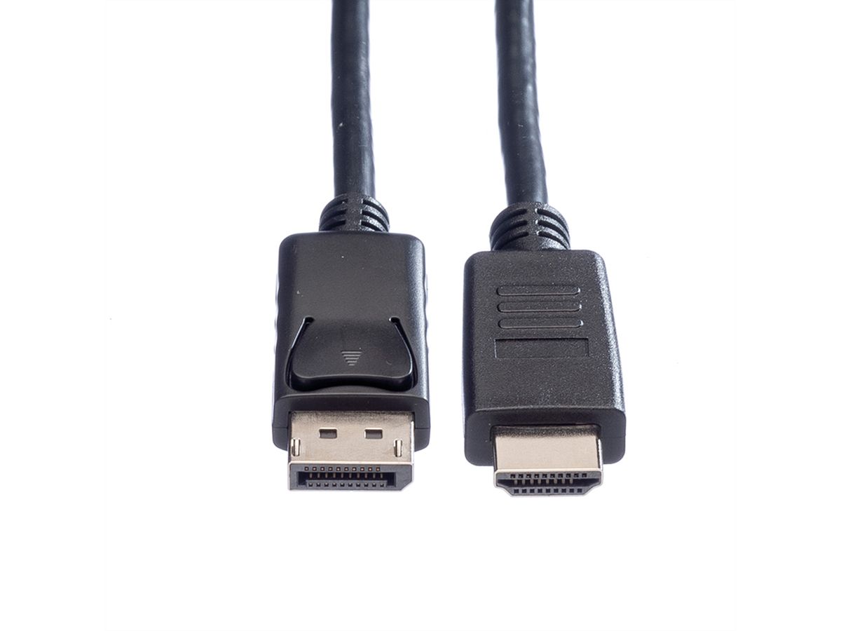 ROLINE GREEN Câble DisplayPort DP - HDTV, M/M, noir, 1 m